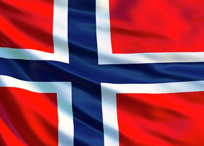 Norsk flagg illustrasjon - Klikk for stort bilde