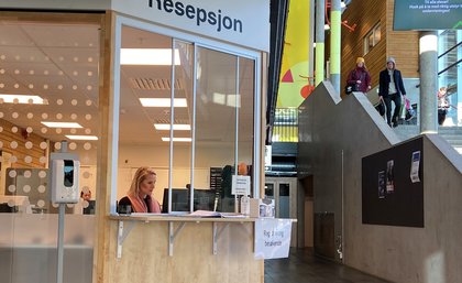 Resepsjonen - Klikk for stort bilde